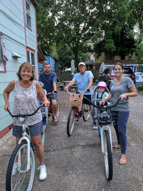 Family Bike Ride on Vacation