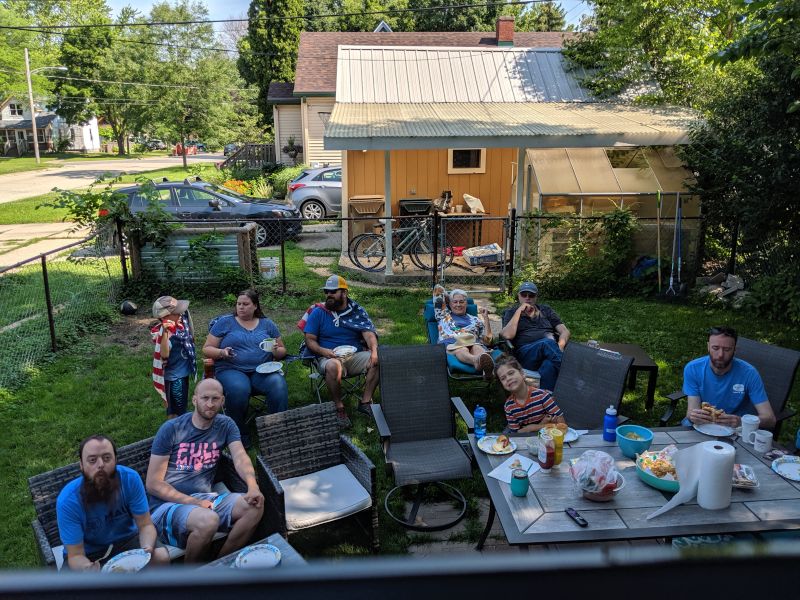 Watching the Women's World Cup With Friends in Our Backyard