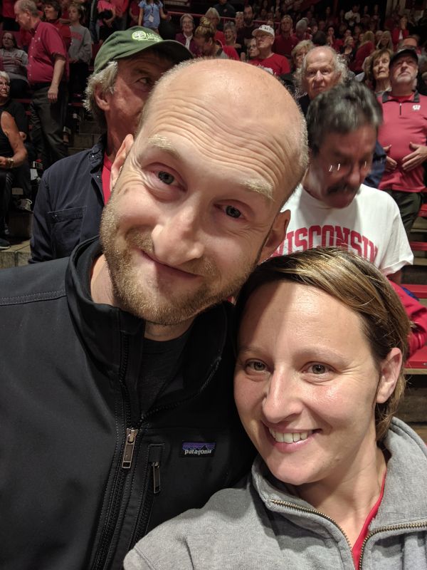 At a Women's Volleyball Game