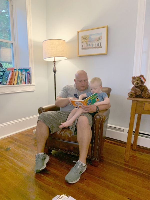 Reading to Our Friend's Son