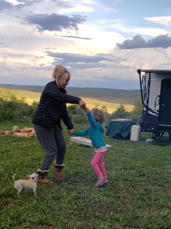 Chelsie Dancing With Her Cousin's Daughter