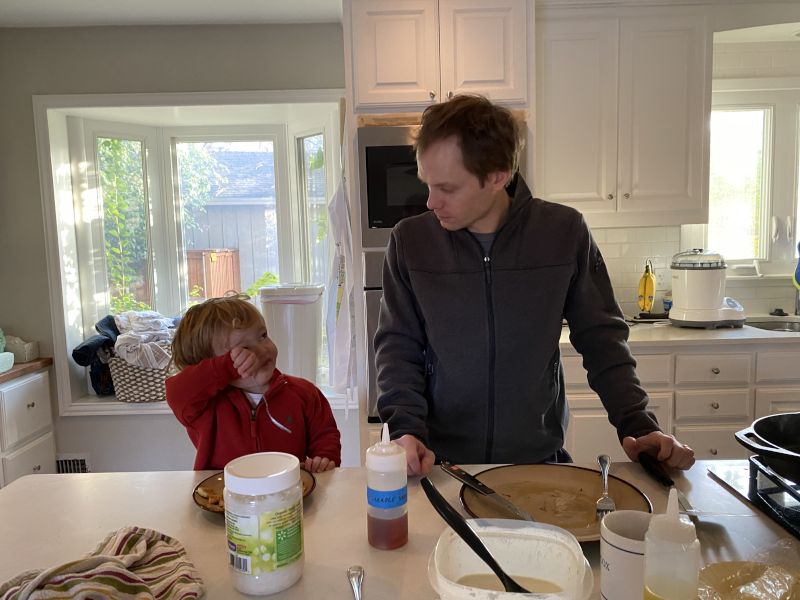 Saturday Pancakes - Dad's Specialty
