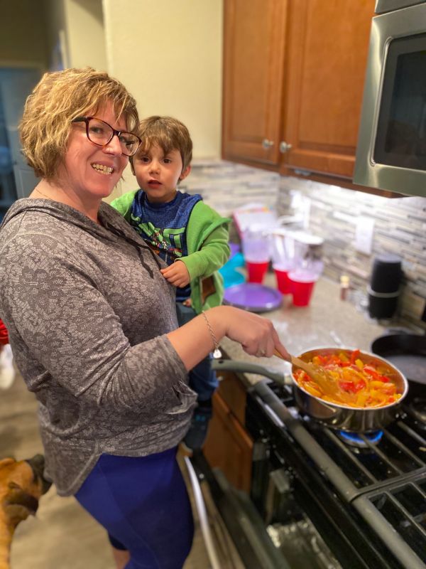 Cooking with Landon