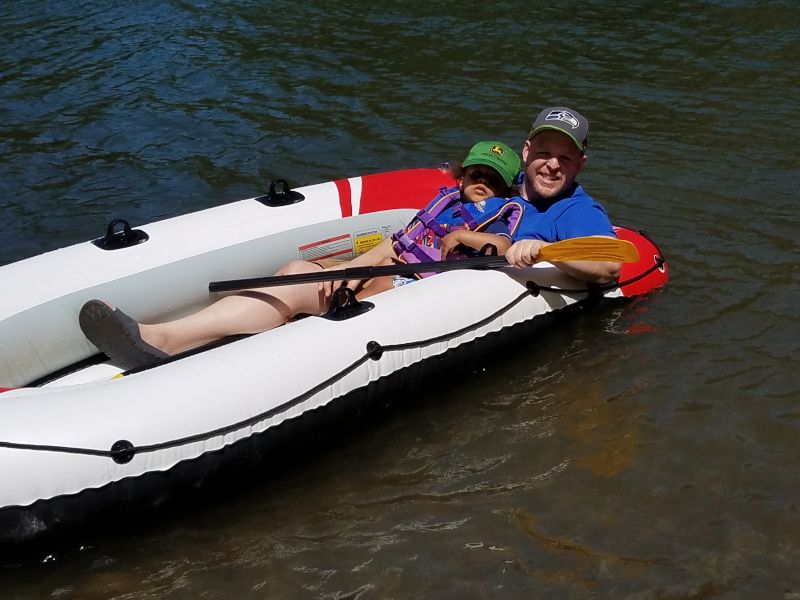 Fun on the Lake With Dad
