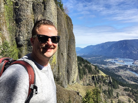 David Hiking Mt. Stephens