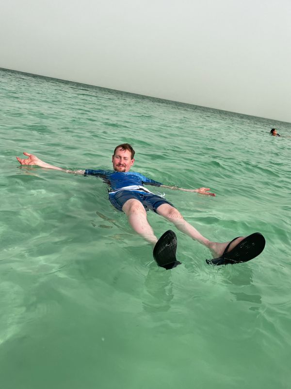 Matt in the Dead Sea