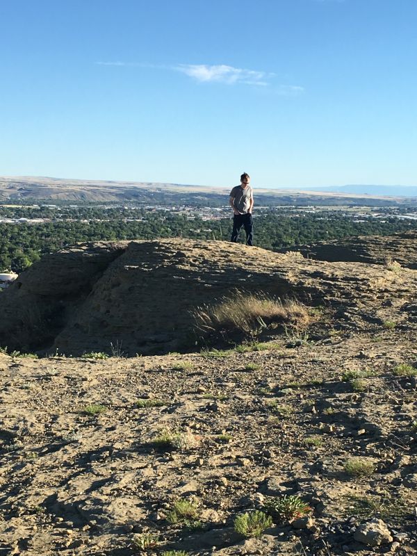 Matt Hiking the Rims