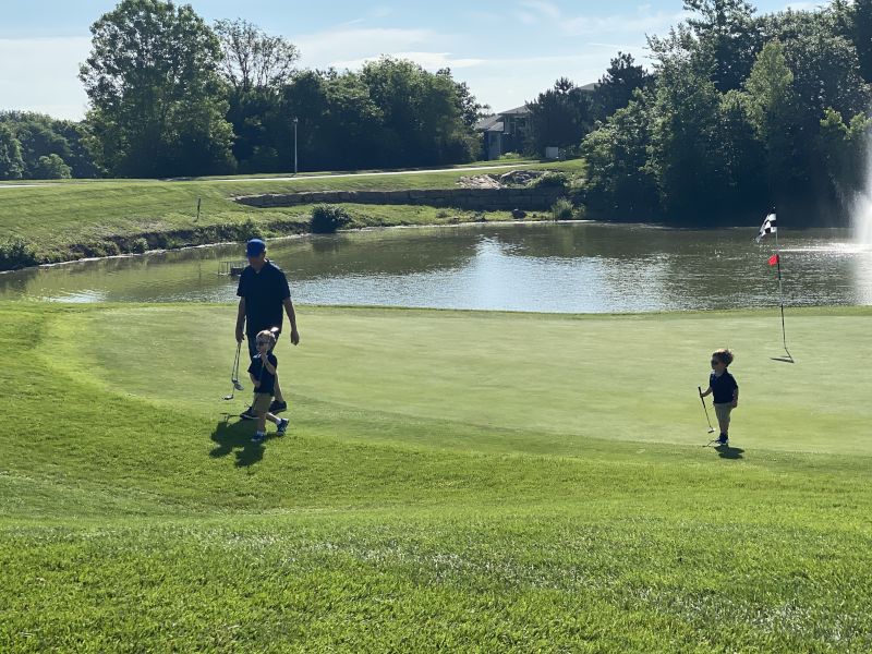 Brad Loves to Play Golf - Especially With the Kids!