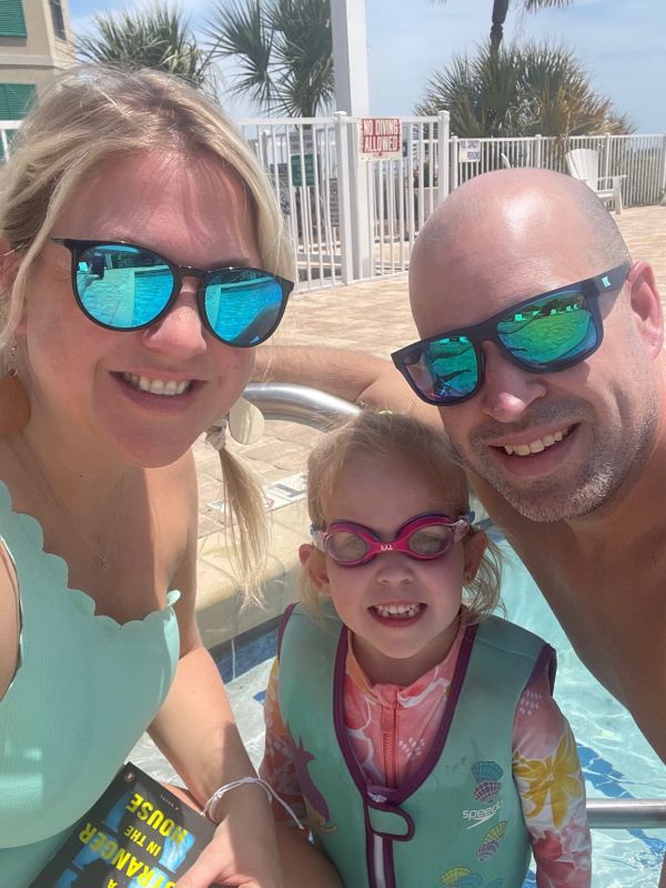Pool Time While on Vacation in Tybee Island