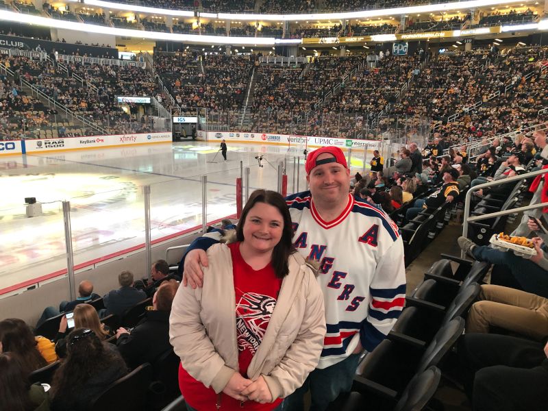 Cheering on the Rangers