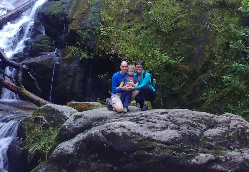 Family Hike to a Waterfall