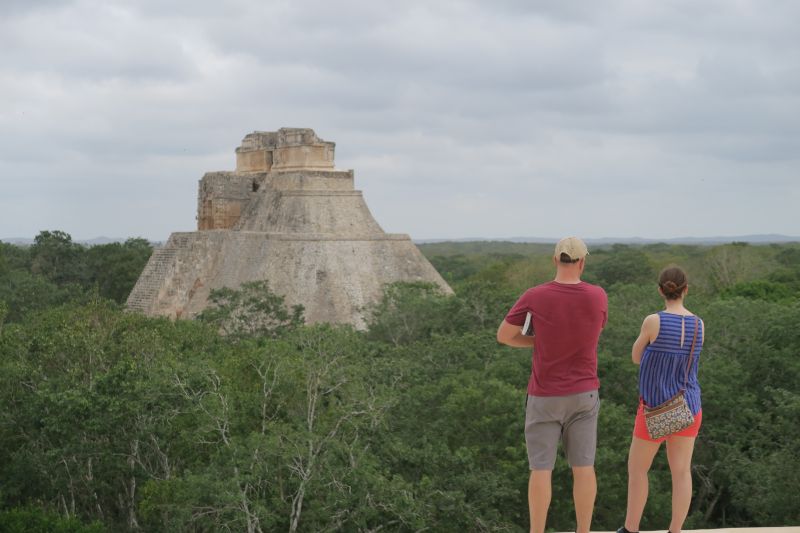 Visiting Uxmal, Mexico