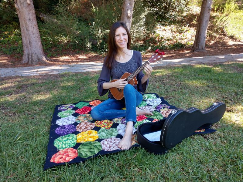 Playing Ukulele in the Park