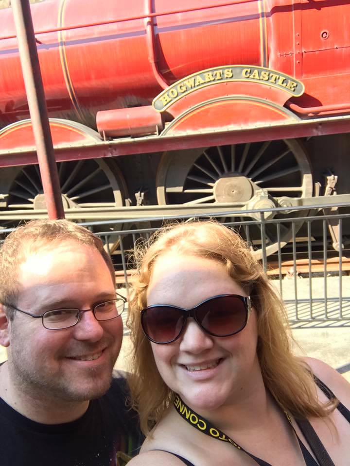 In Front of the Hogwarts Express at Universal Studios
