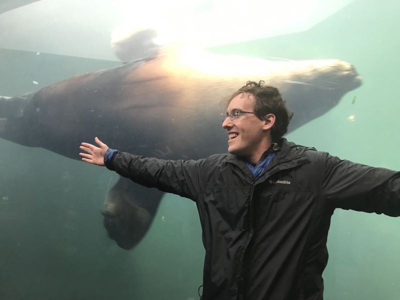 Matthew at the Aquarium
