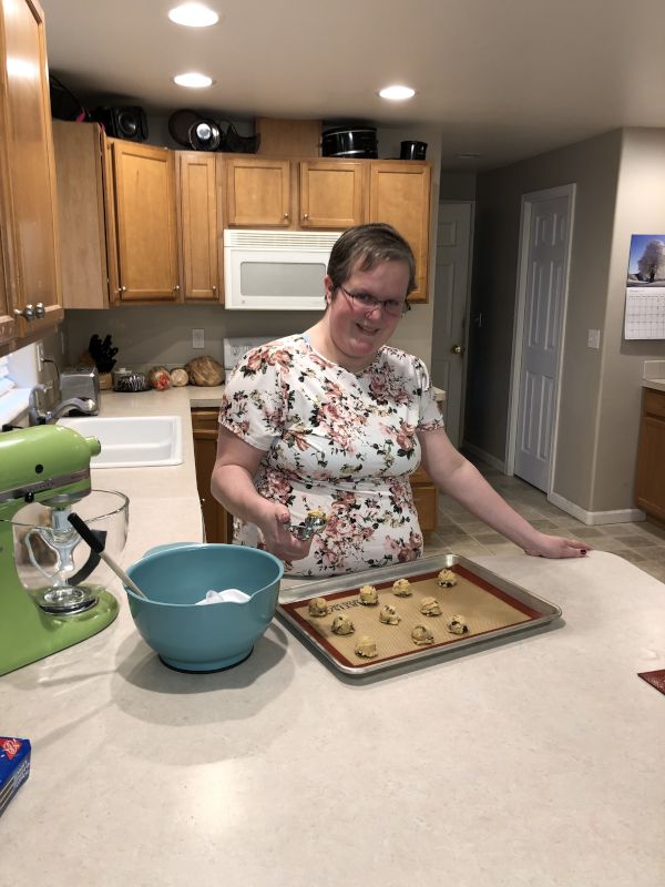 Monica Making Her Famous Cookies