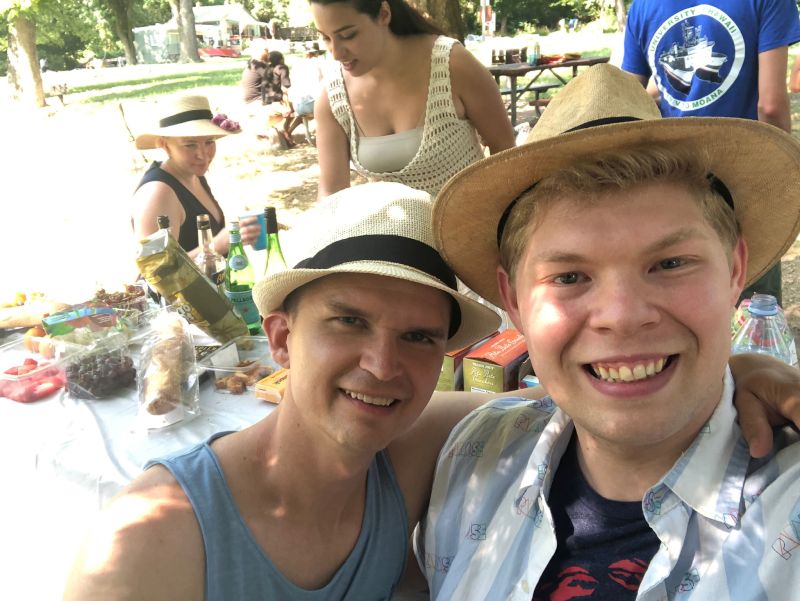 At a Boating Party