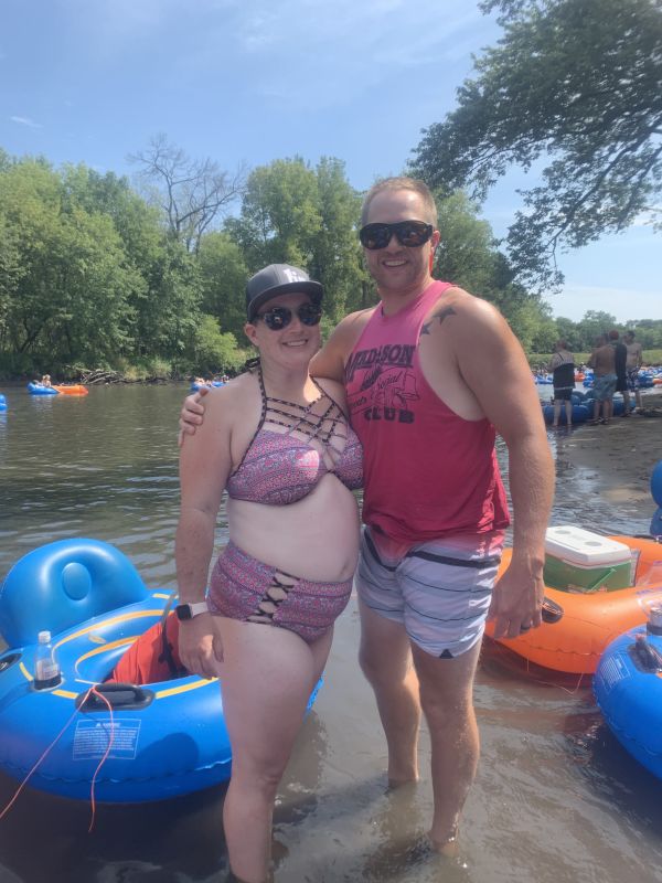 Tubing With Coworkers