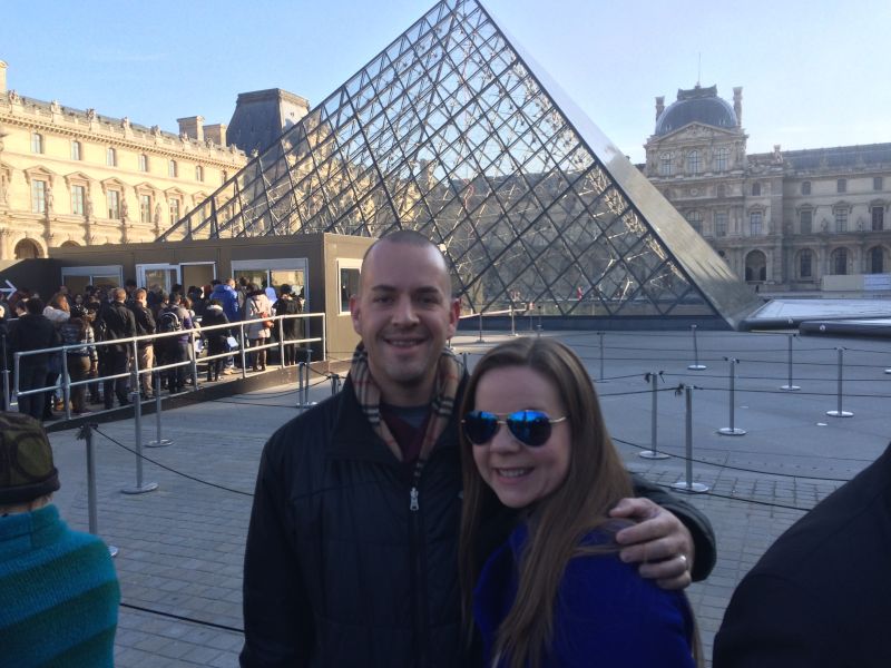 At the Louvre in Paris