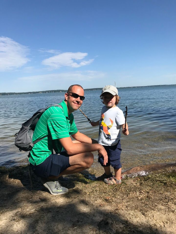 Enjoying the Water at a Park