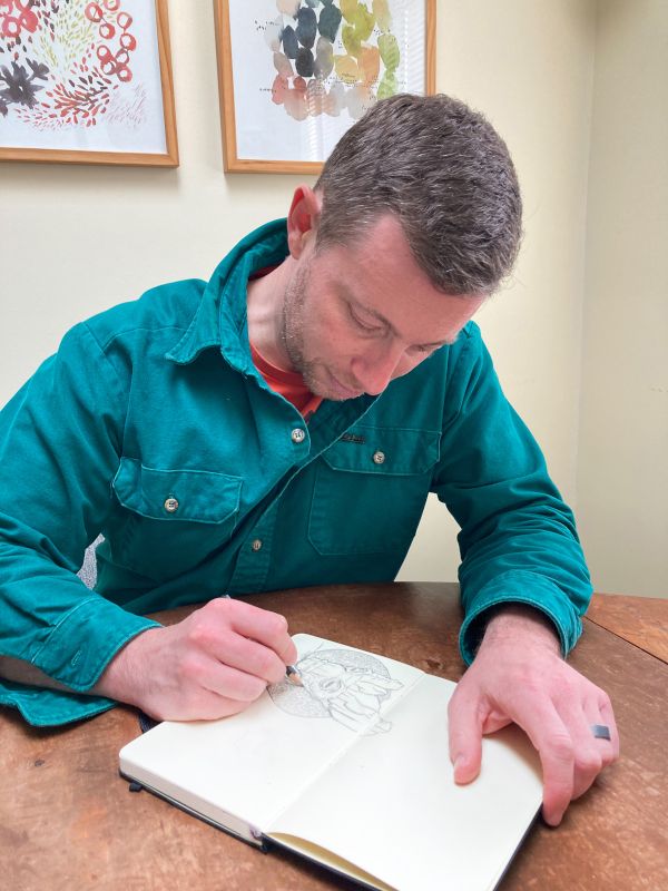 Drawing Is One of Kyle's Favorite Thigs