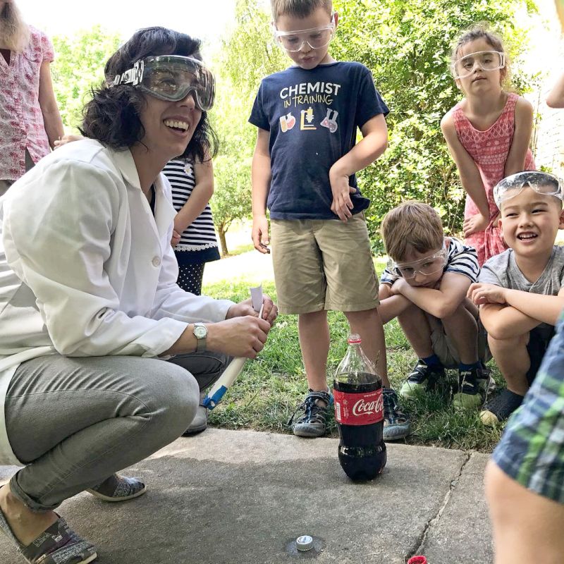 Mary Teaching Chemistry to Preschoolers