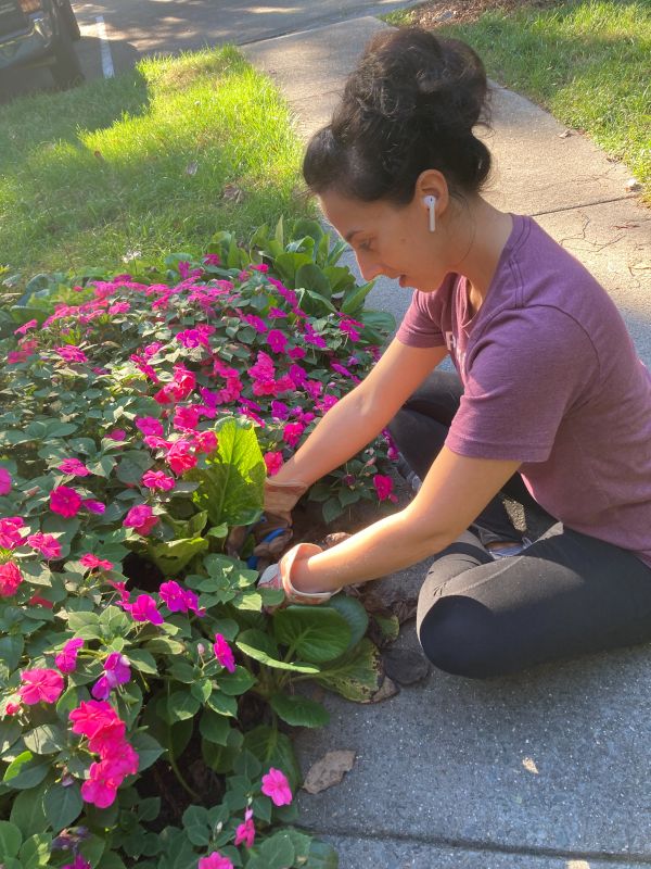 Working in the Garden