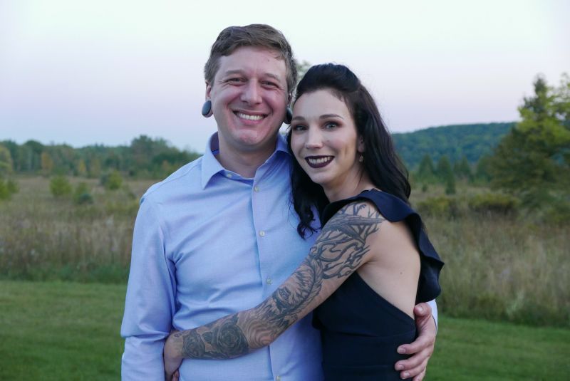 Celebrating Liz's Sister's Wedding