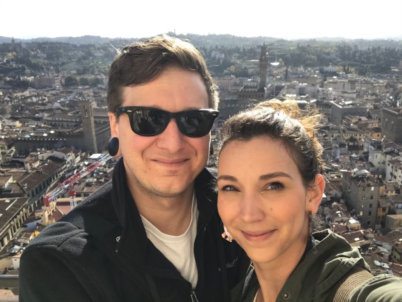 At the Top of the Duomo in Florence, Italy