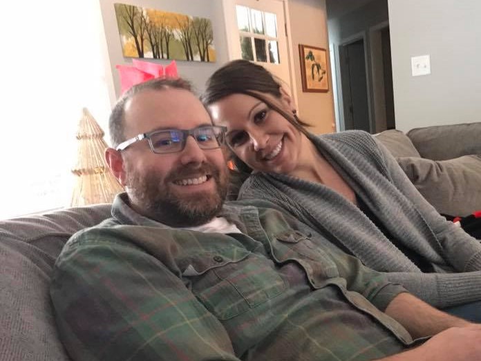 Relaxing While Visiting Erin's Family
