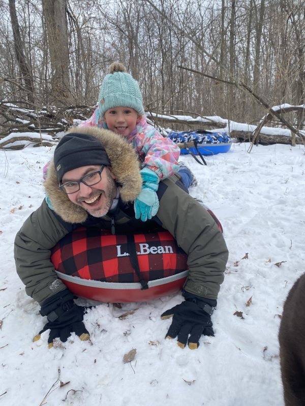 Snow Tubing With Our Niece