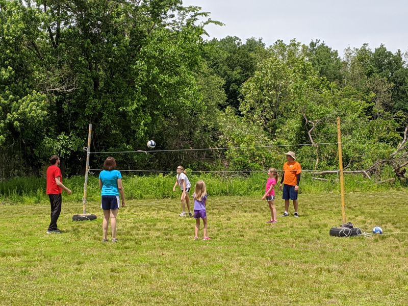 A Gorgeous Day for Volleyball at a Park With Family