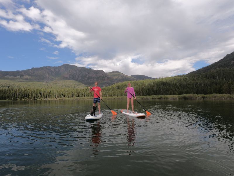 Paddleboarding at a Local Reservoir