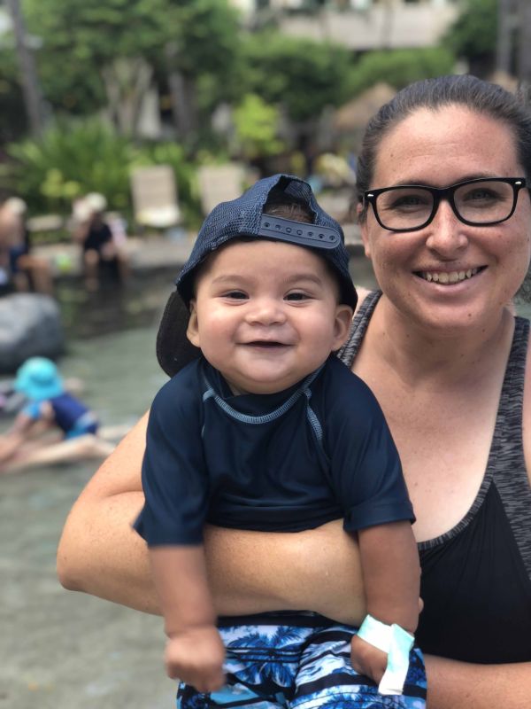 Happy to be in the Pool in Hawaii