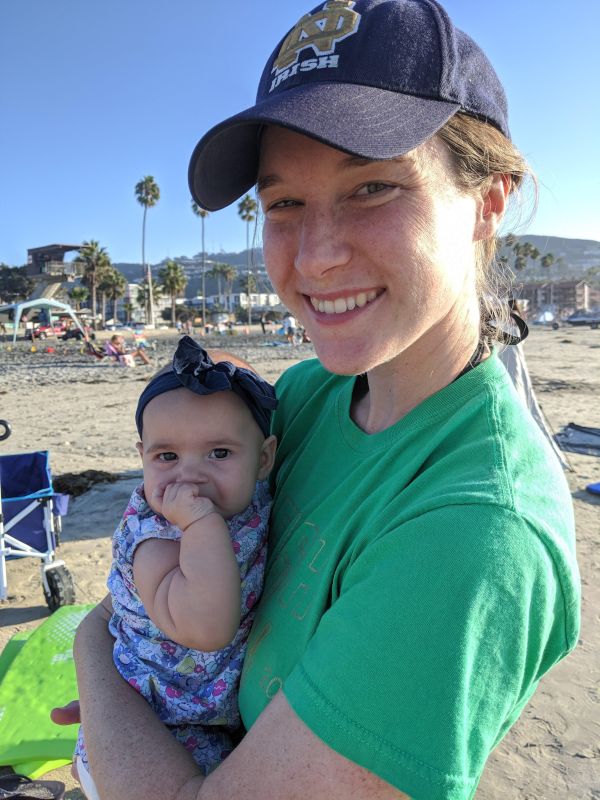 At the Beach with Aunt Kelly