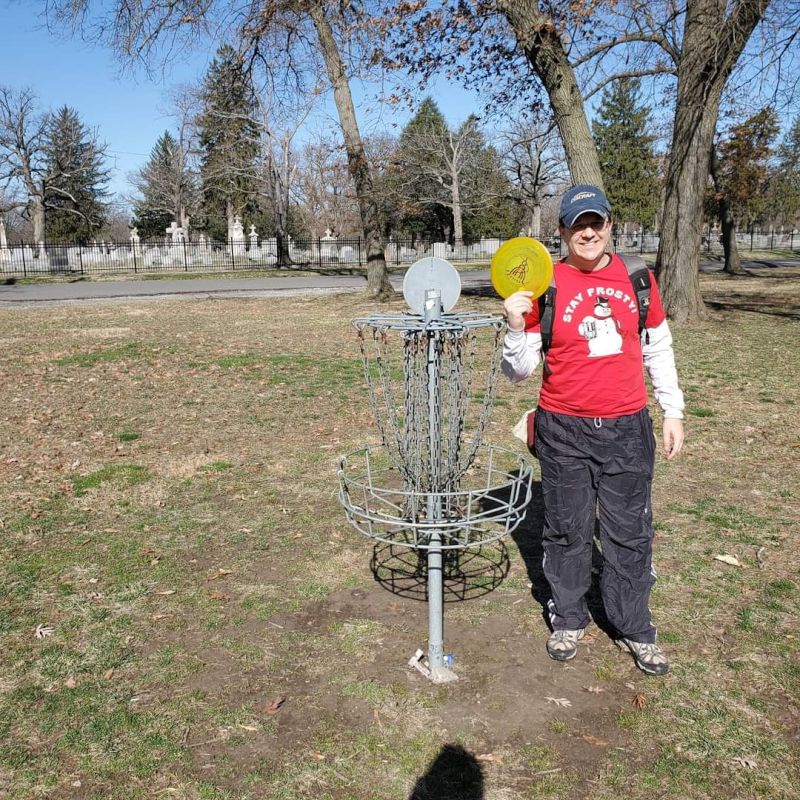 Tom Playing Disc Golf