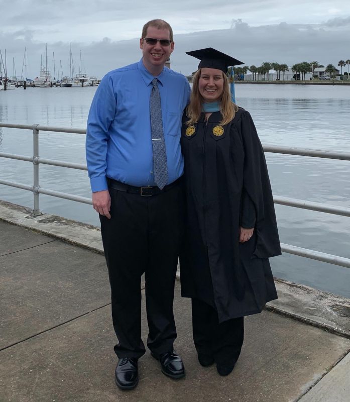 Deidre Getting Her Master's Degree