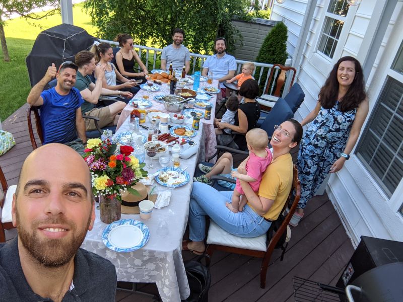 Irina's Birthday Party on Our Deck