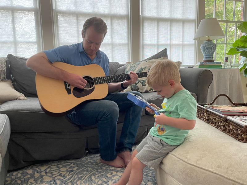 Playing the Guitar with Daddy