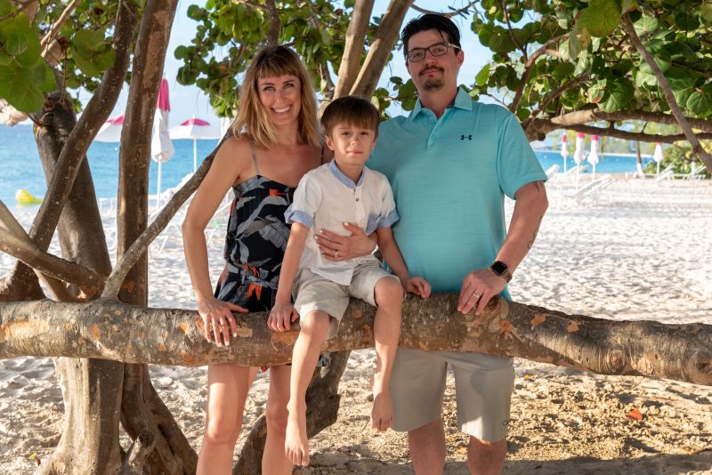 Relaxing in the Cayman Islands
