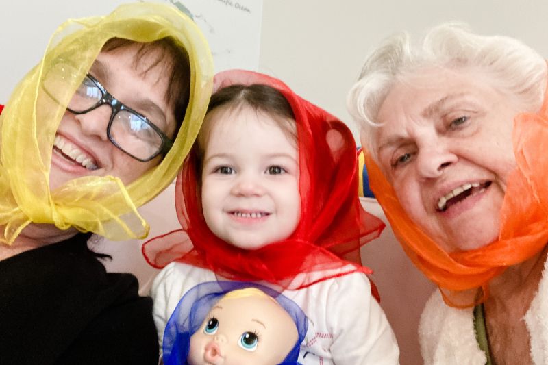 Playing Dress-Up With Grandma & Mimi