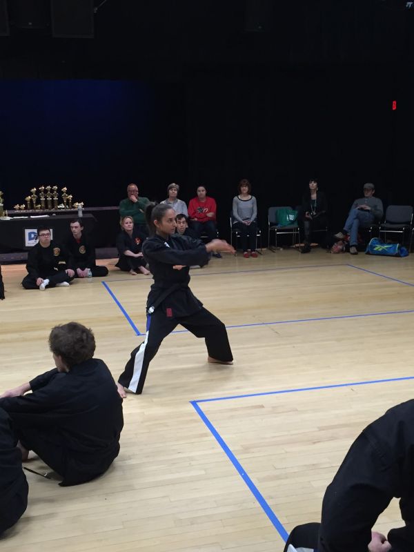 Neeta at a Karate Tournament