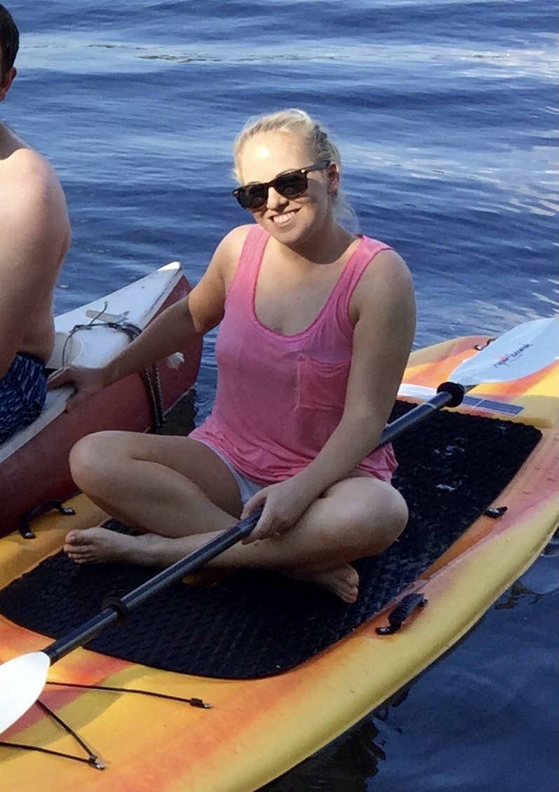 Paddle Boarding at the Lake on a Perfect Summer Day