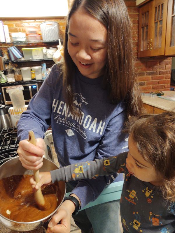 Making Gingerbread Cookies