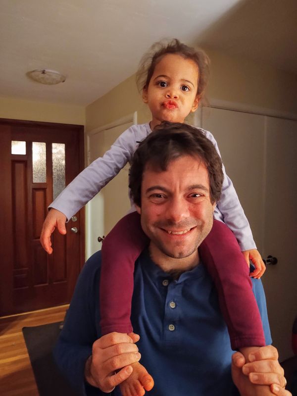 Riding on Daddy's Shoulders