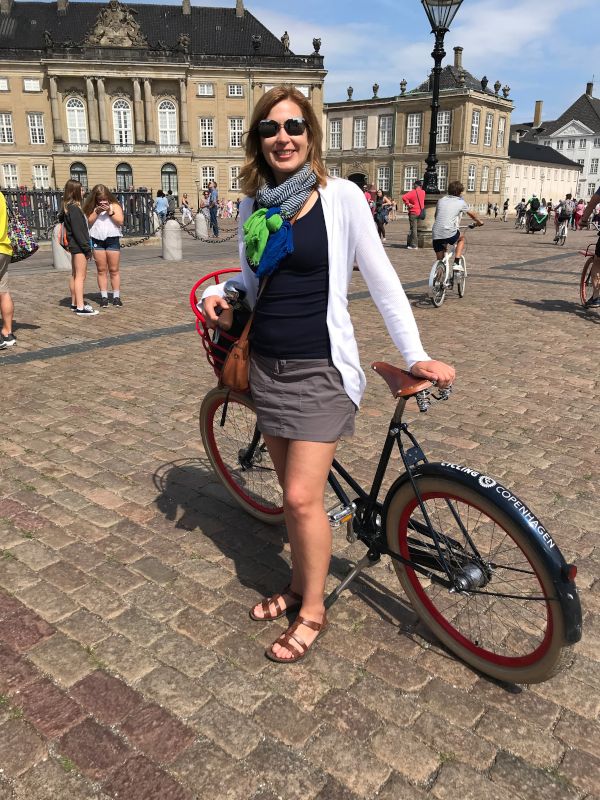 Melissa on a Bike Tour in Copenhagen