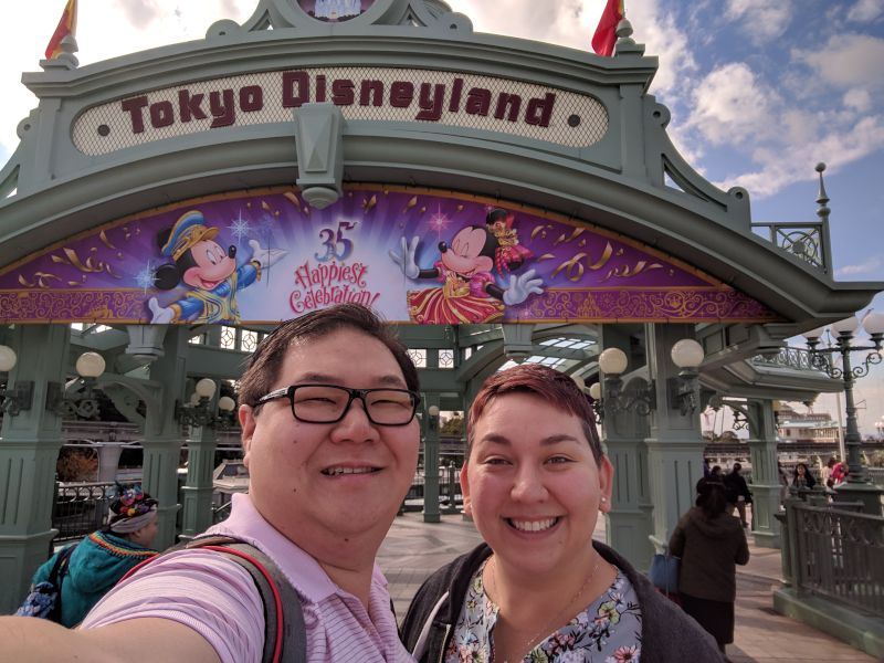 At Disneyland in Tokyo