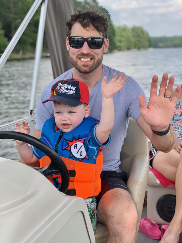 Driving the Pontoon With Uncle Matt