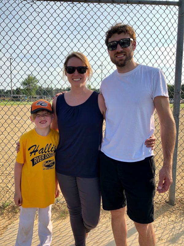 Cheering On Our Nephew at Baseball