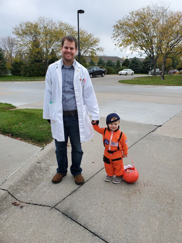 Daddy & Isaac on Halloween